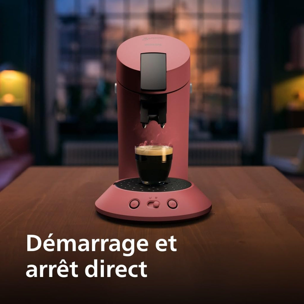 Senseo Original Plus CSA210/35 - Machine à Café à Dosettes, Rouge Tendre