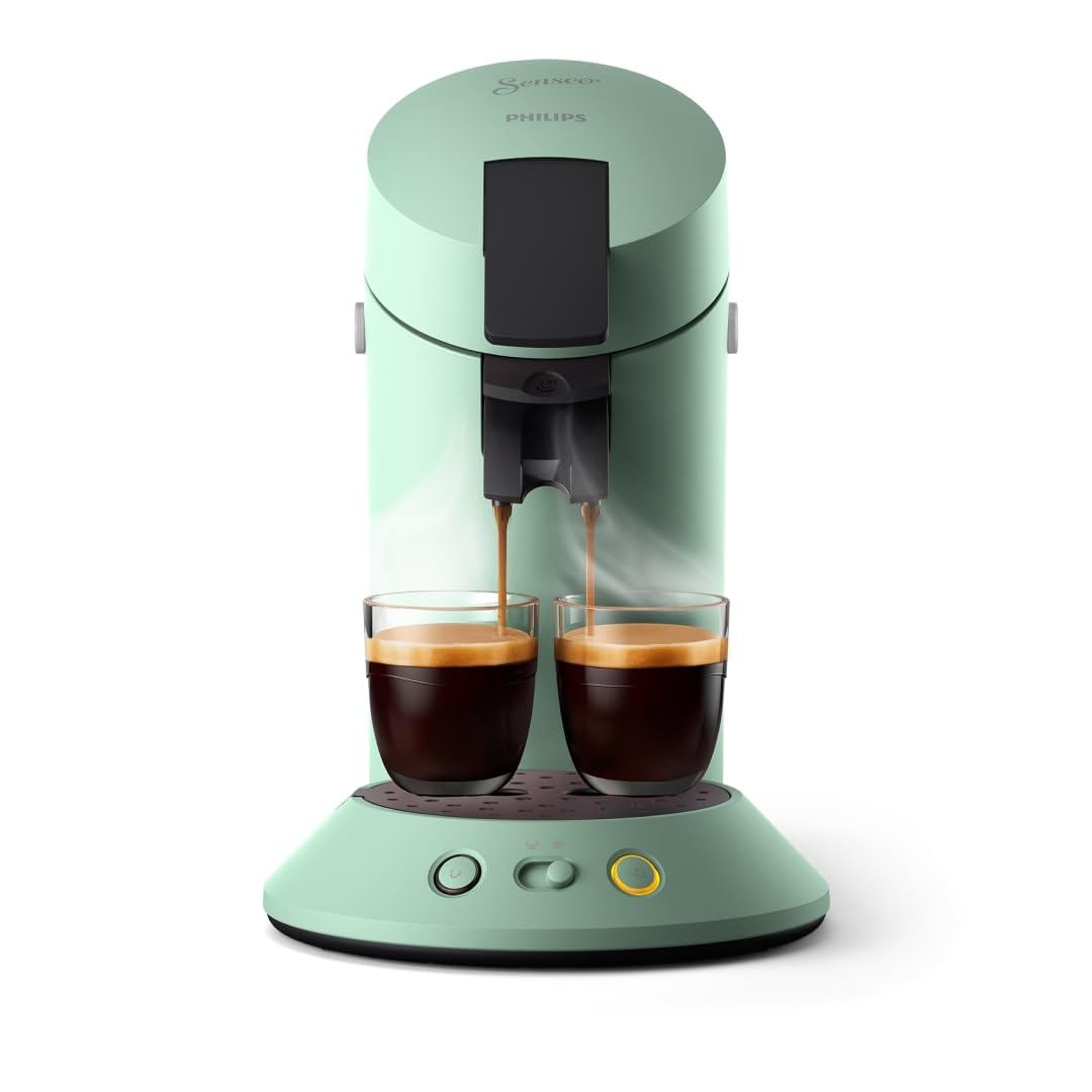 Senseo Original Plus CSA210/80 - Machine à Café à Dosettes, Vert Désert