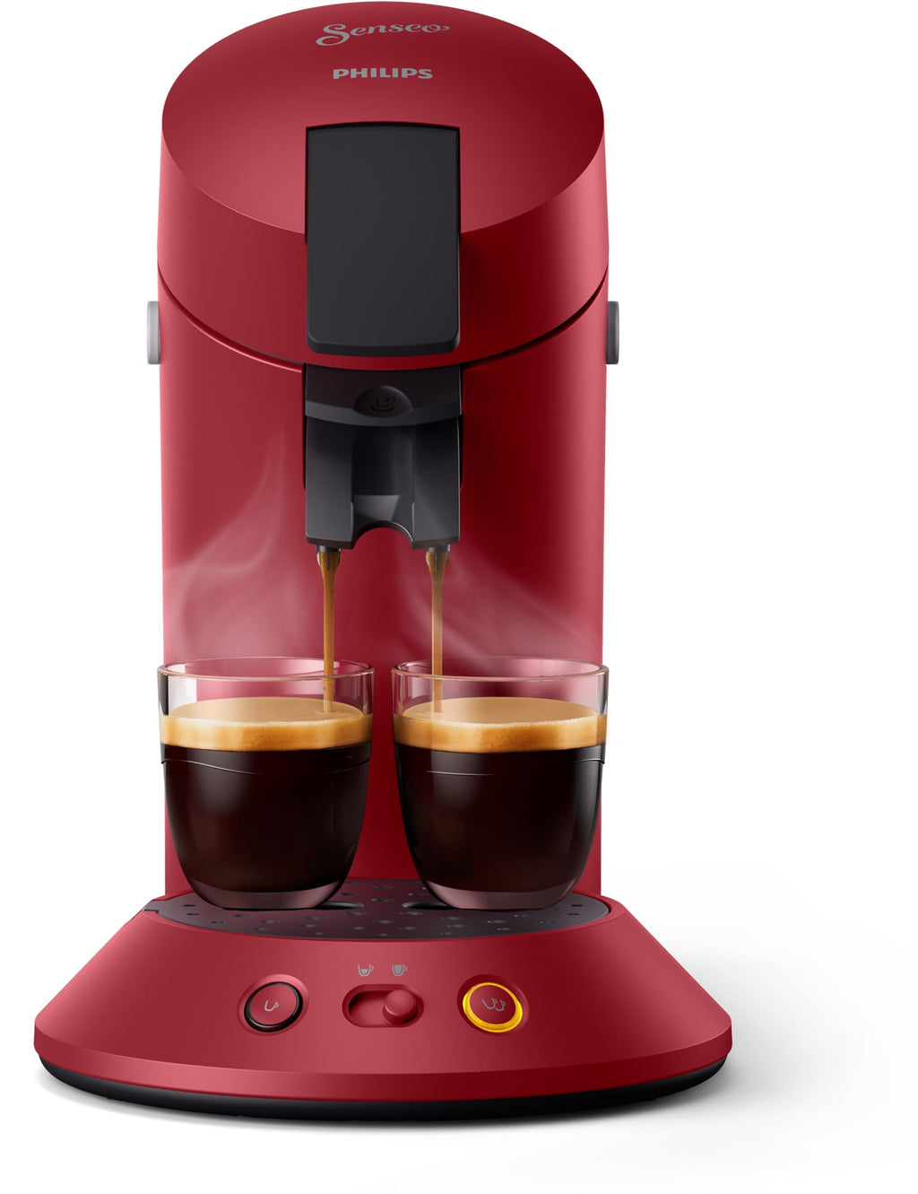 Senseo Original Plus CSA210/91 - Machine à Café à Dosettes 1-2 Tasses, Rouge