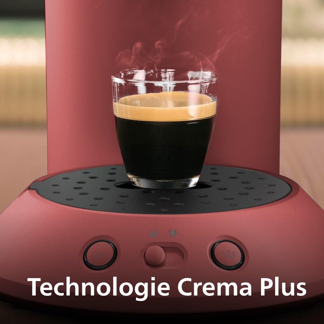 Senseo Original Plus CSA210/35 - Machine à Café à Dosettes, Rouge Tendre