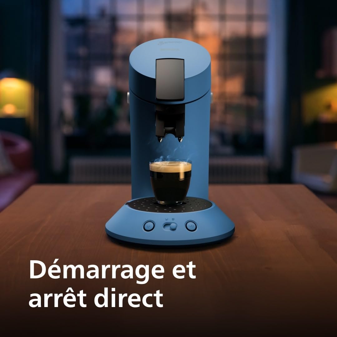 Senseo Original Plus CSA210/00 - Machine à Café à Dosettes, Bleu Paon