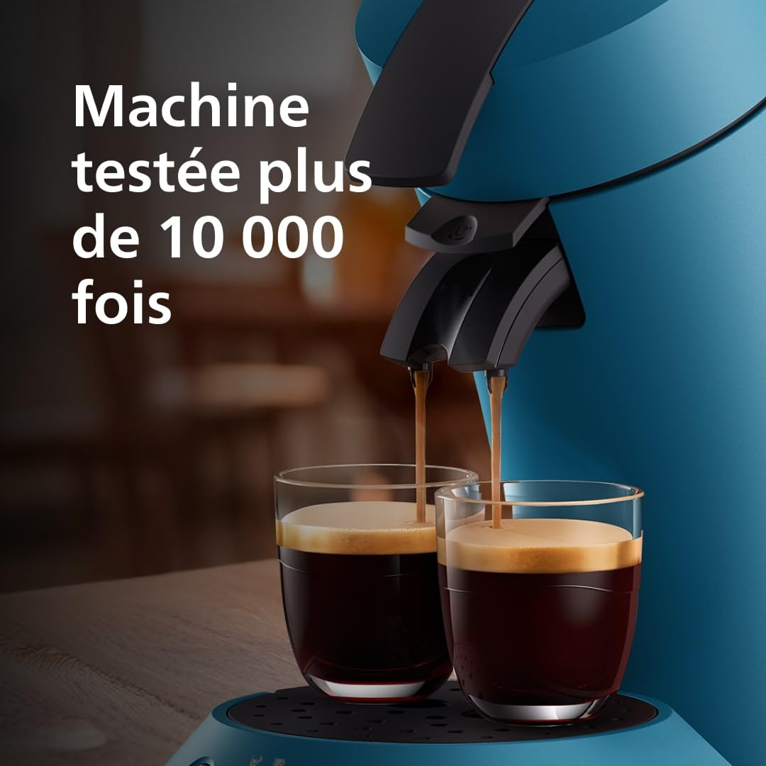 Senseo Original Plus CSA210/00 - Machine à Café à Dosettes, Bleu Paon