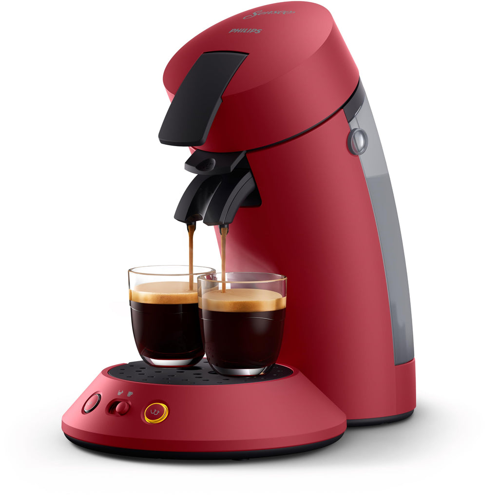 Senseo Original Plus CSA210/91 - Machine à Café à Dosettes 1-2 Tasses, Rouge