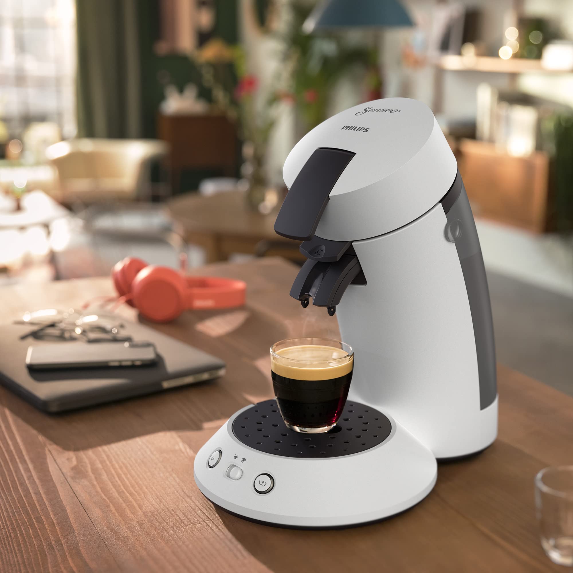 Senseo Original Plus CSA210/10 - Machine à Café à Dosettes, Blanc